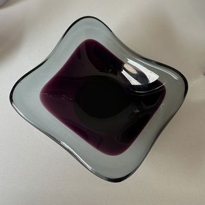 Vicke Linstrand for Kosta Boda signed dish